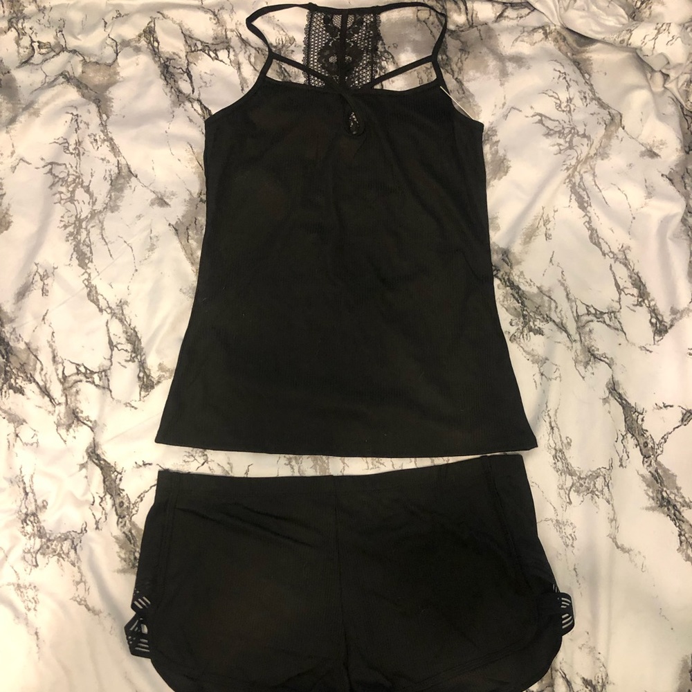 BLACK PAJAMA SET